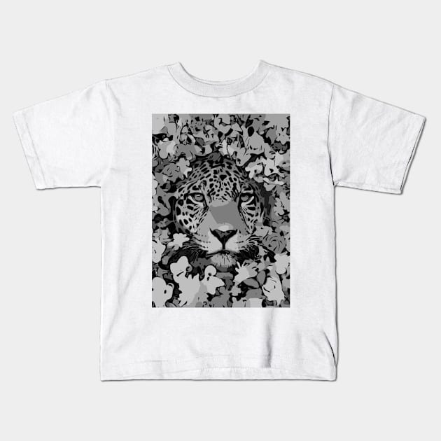 Tiger x Flowers Kids T-Shirt by Playful Creatives